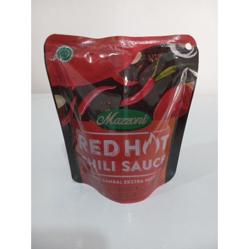 

MAZZONI RED HOT CHILI SAUSE 250GR / SAUS SAMBAL EKSTRA PEDAS
