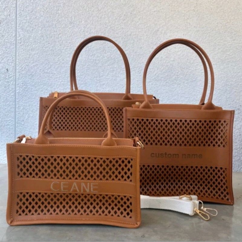 Tas Kulit Sintetis | Tas Nama Kulit Sintetis | Tas Kulit Custom | Tas Kulit Sintetis Custom Nama | T