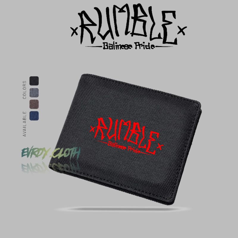 Dompet Rumble Clothing | Dompet Kanvas Lokal Brand | Dompet Superman Is Dead