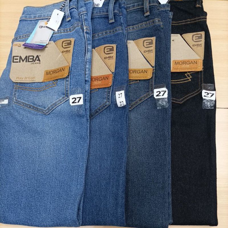 Celana pria/Emba jeans/celana jeans slim Stretch/2