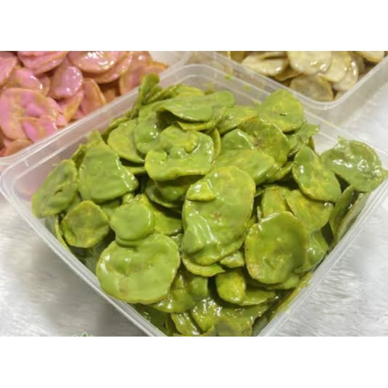 

keripik pisang matcha / cemilan kekinian/ snack milenial