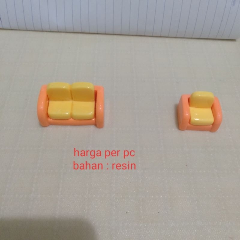 Miniatur Sofa Single Seat Miniatur Sofa Double Seat