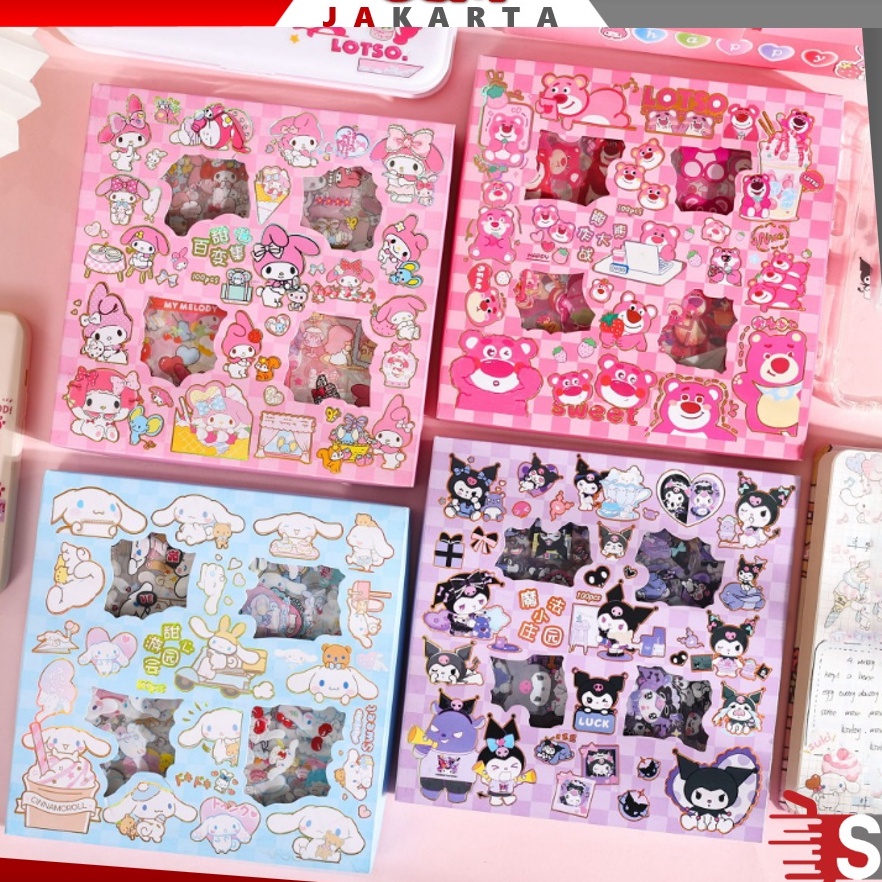 

OSM JKT 5872 Stiker 1 lembar Sticker Motif Kartun Korea Lucu Anti Air Sticker Box Stiker Set Aesthetic Dekor Buku