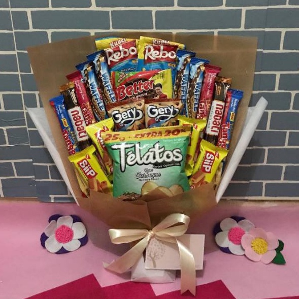 

Ready Stok BK3 READY STOCK BISA KIRIM DI HARI YANG SAMA BOUQUET SNACK BUCKET SNACK BUKET MAKANAN SNACK BUKET