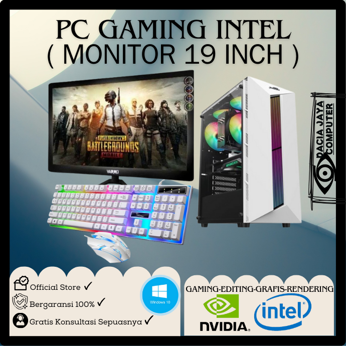 Pc Gaming Fullset i7 + Monitor All New Siap Pakai