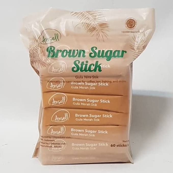 

DISKON ANSELL BROWN SUGAR STICK GULA NIRA 6 STICKS 8 GR