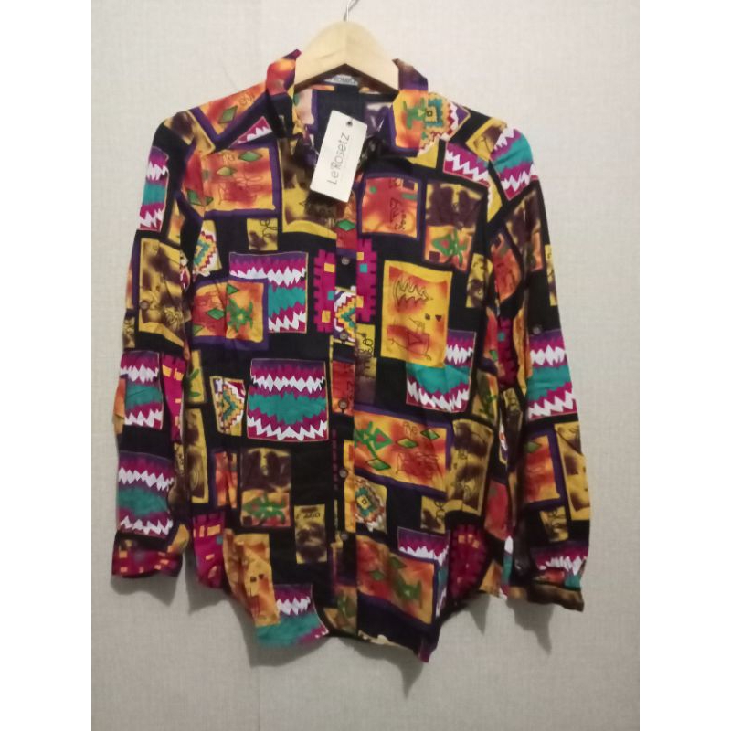 Le'Rosetz - Kemeja Rayon Motif Size S, XXL