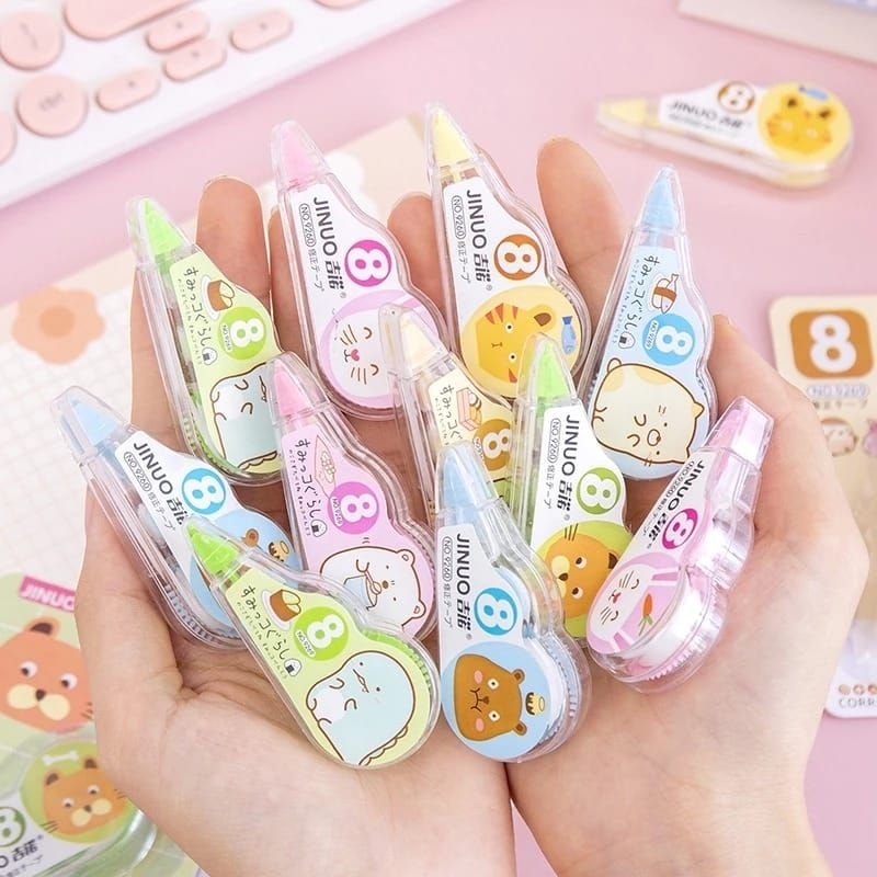 

Correction Tape Students Stationary School Supplies 8M Multiple Color Tipe X Motif Kartun Karakter Lucu