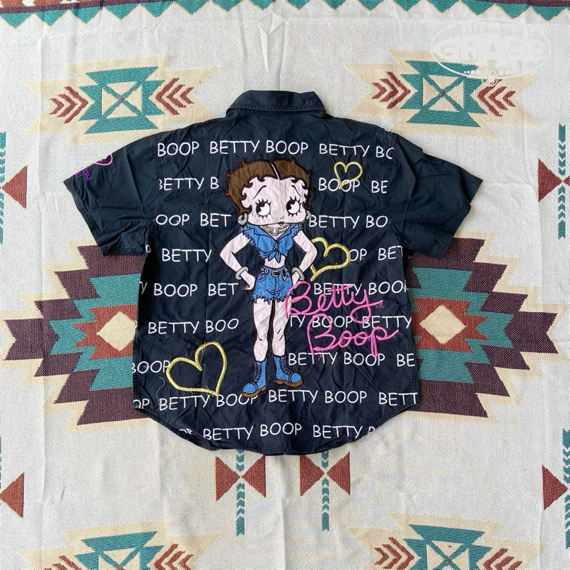 work shirt betty boop full embroidery not varisty work jacket