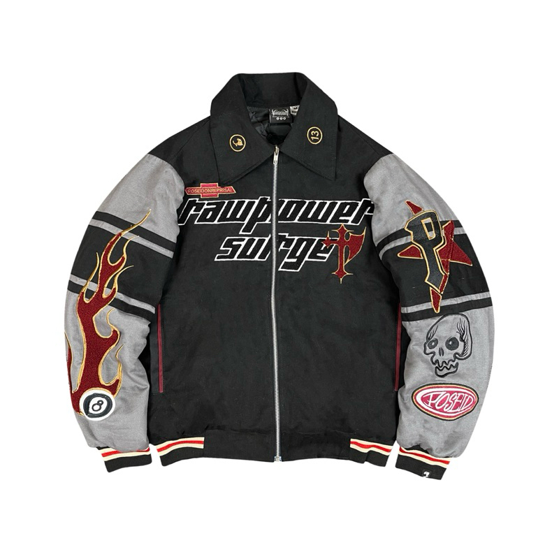 Boxy Cut Varsity Jacket / Racing Jacket | SUPERSAIYAN | Poseidon Reprisal