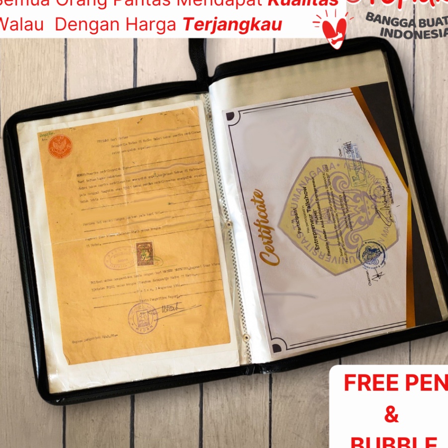 

Terbaru TOPLA Map Ijazah Dokumen Keeper Resleting Anti Air Kulit Isi 4 6 Document Sertifikat File Folder Organizer Business File Clear Holder
