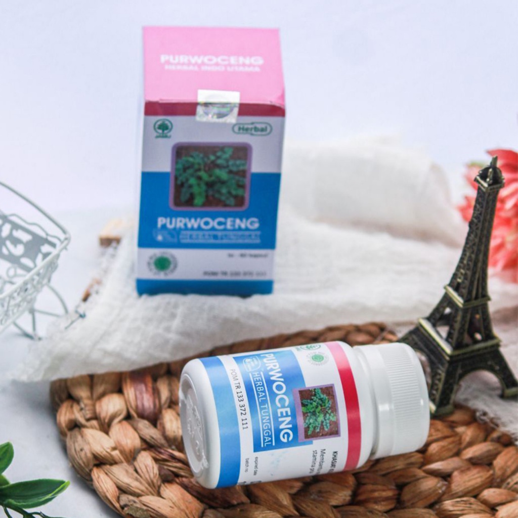 Kapsul Herbal HIU Purwoceng Isi 60 Kapsul Bantu Memelihara Stamina