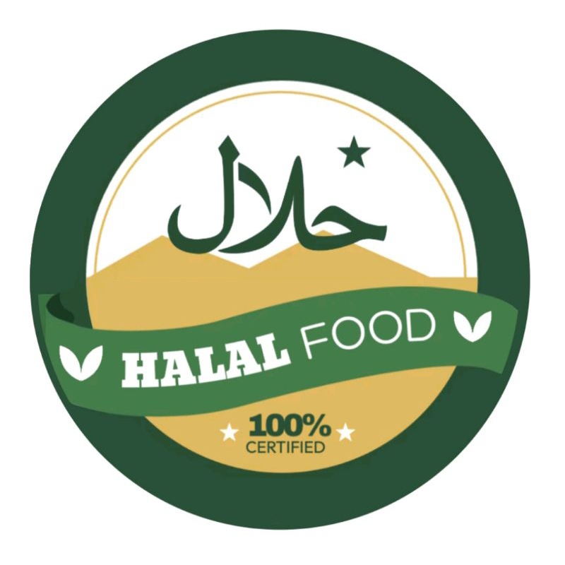 

500pcs Sticker Makanan Halal Food uk 2,5cm / Sticker makanan murah / Sticker Thank you Viral