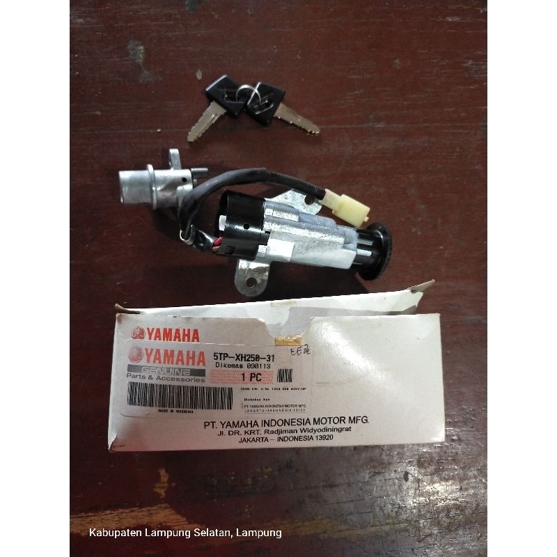 5TP-XH250-31 Yamaha Original Jupiter Z New Tahun 2007 - 2008 Kunci Kontak Assy Kunci Kontak Kunci Jo