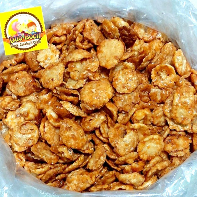 

Emping Melinjo Pedas Manis 25 Gram ASLI Pandeglang Duo Bocil Snack