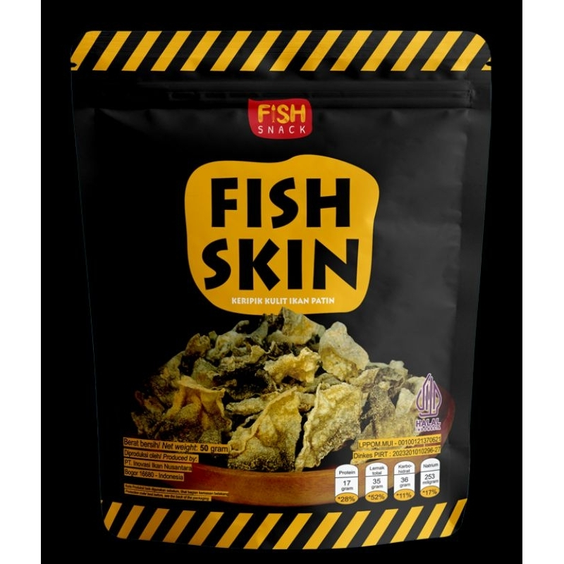 

Fish Skin Kripik | Kulit Ikan Patin | Kerupuk kulit 50gr