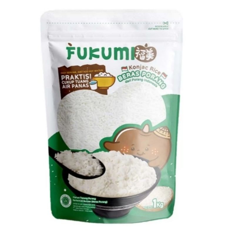 

Fukumi Konjac Rice Beras Porang 1 Kg