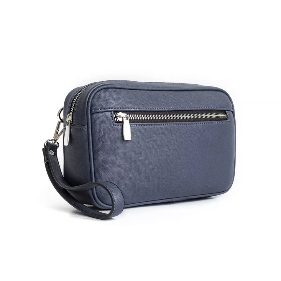 Lebih Hemat  Clutch Bag Pria Slim Anti Air Tas Kerja Pouch Tas Tangan Cowo M5Z9 Awet Laki2 Leather D