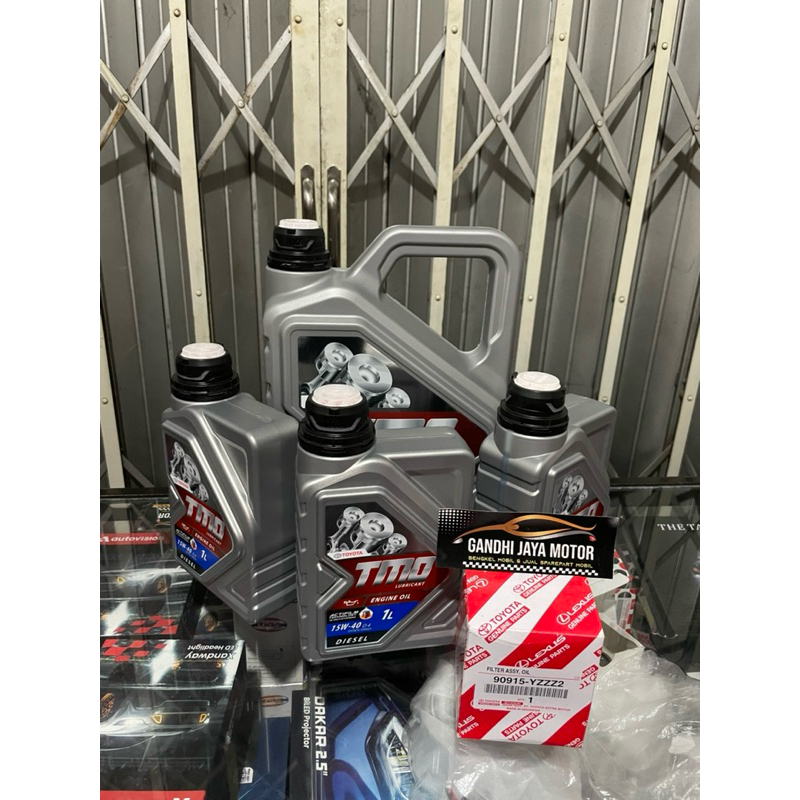 PAKET GANTI OLI TOYOTA TMO DIESEL 15W-40 ORIGINAL INNOVA DIESEL
