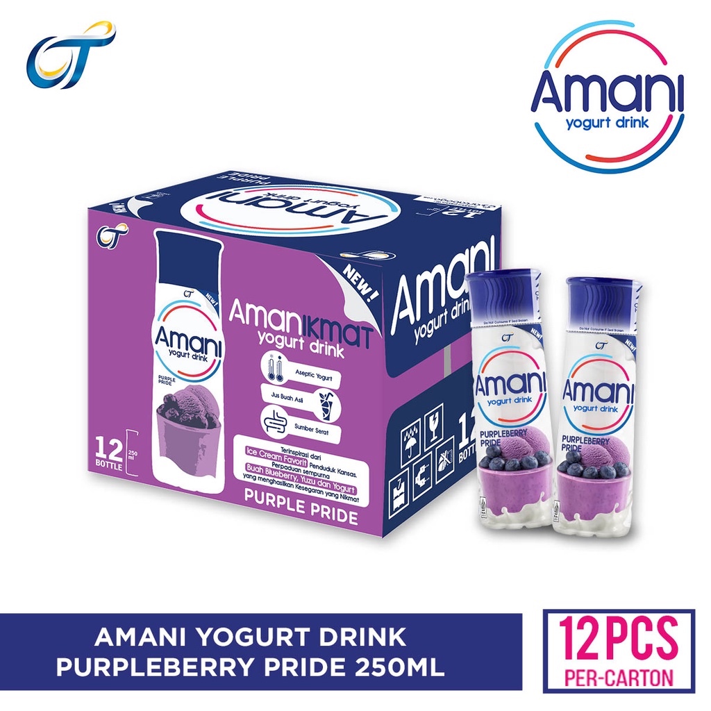 

AMANI Yogurt Drink Purpleberry Pride 250ML - 12 Pcs