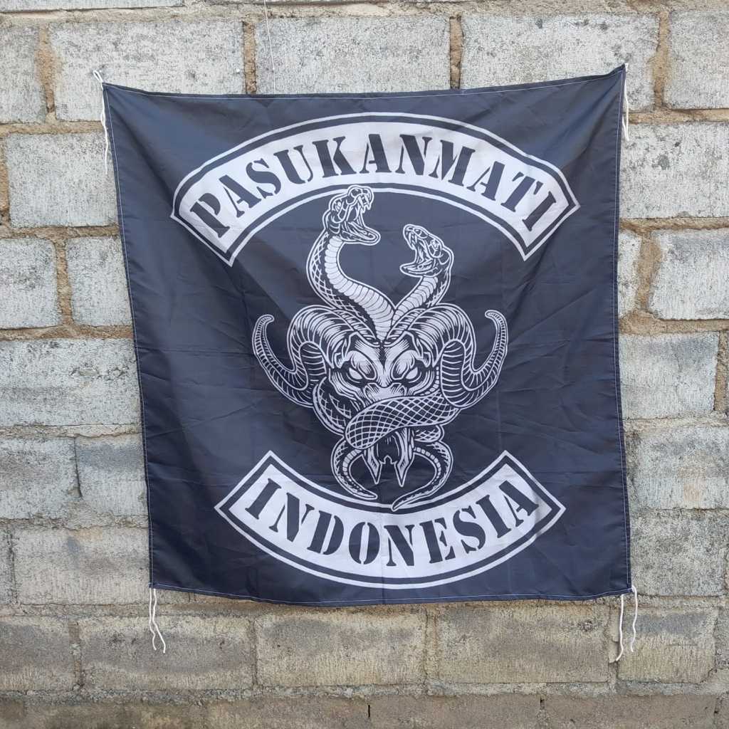 Poster DEADSQUAD - PASUKAN MATI INDONESIA  - Poster Kain / Textile Poster / Bendera Band