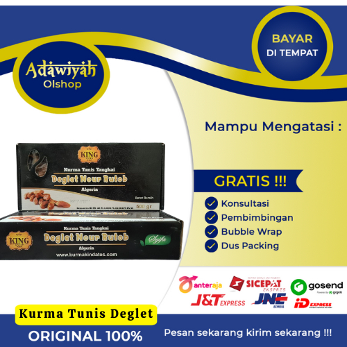 

KURMA TUNIS TANGKAI 500 GRAM/KING KURMA RUTHOB/KING DEGLET