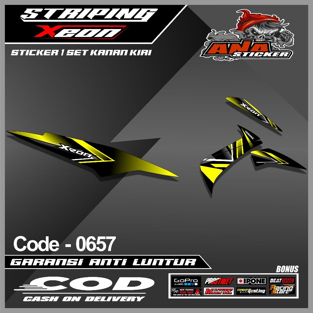0657 STRIPING YAMAHA XEON RC DESIGN RACING STYLE
