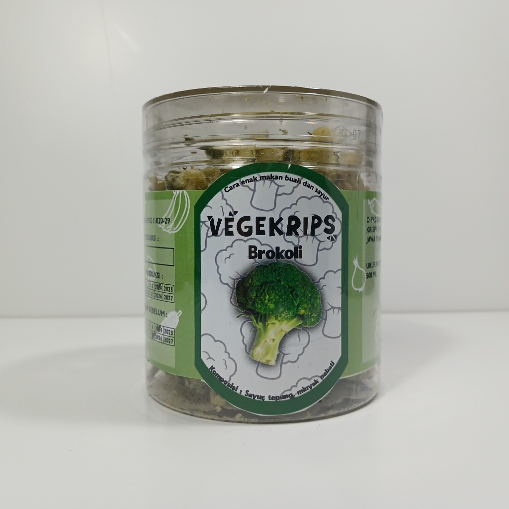 

Keripik Brokoli 500 mL Vegekrips