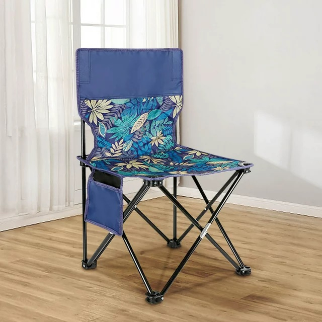 Kursi Lipat Outdoor Portable Kuat Ringan Kokoh Tahan Beban Hingga 100 Kg Tempat Duduk Camping, Trave