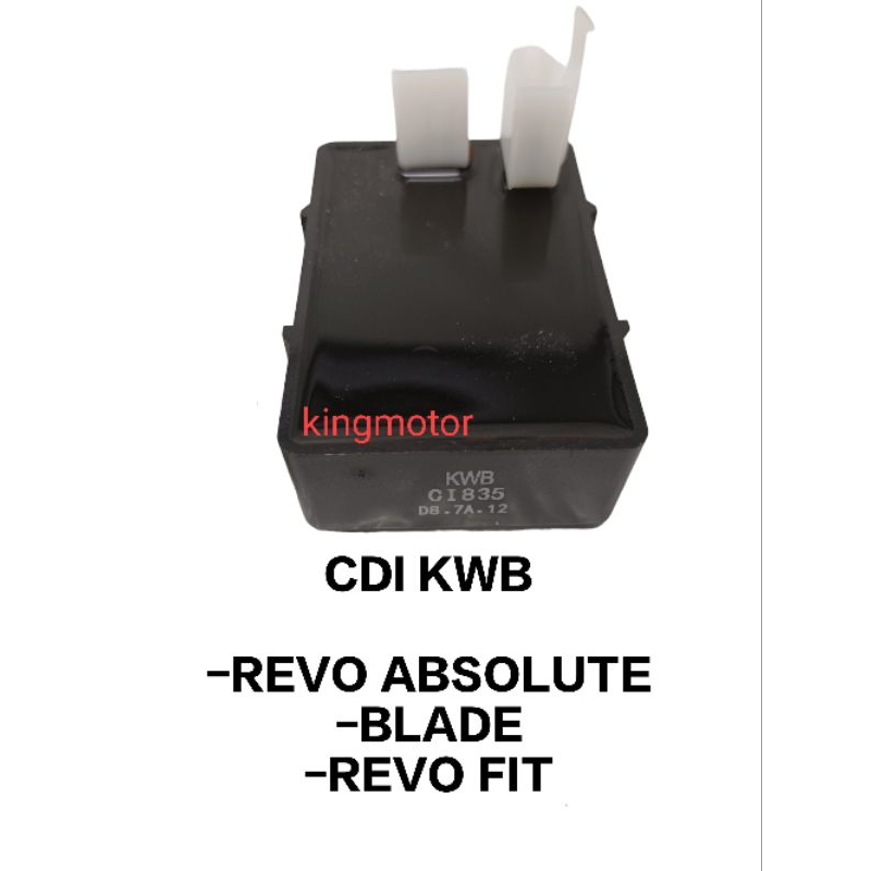 CDI UNIT ASSY CDI PENGAPIAN KWB HONDA REVO ABSOLUTE BLADE LAMA REVO OLD BLADE NEW ASLI ORI KWB