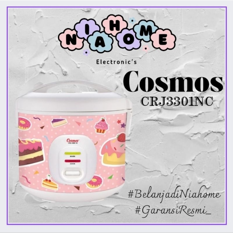 Cosmos CRJ3301NC Magic Com 1.8 Liter Nonstick Rice Cooker 1.8L CRJ-3301NC CRJ 3301 NC