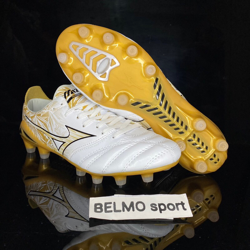 Sepatu Bola Mizuno Neo Morelia IV White Gold