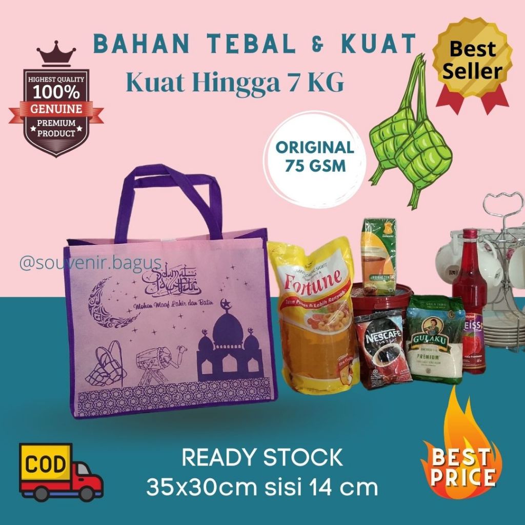 

Tas Parsel Lebaran Goodie Bag Hantaran Parsel Lebaran Marhaban Ya Ramadhan Idul Fitri Murah Promo