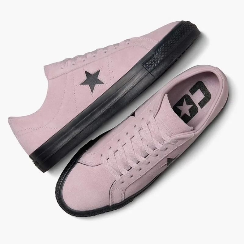 Converse One Star Pro Suede Ox Phantom Violet Black Pink A05318C ORIGINAL RESMI