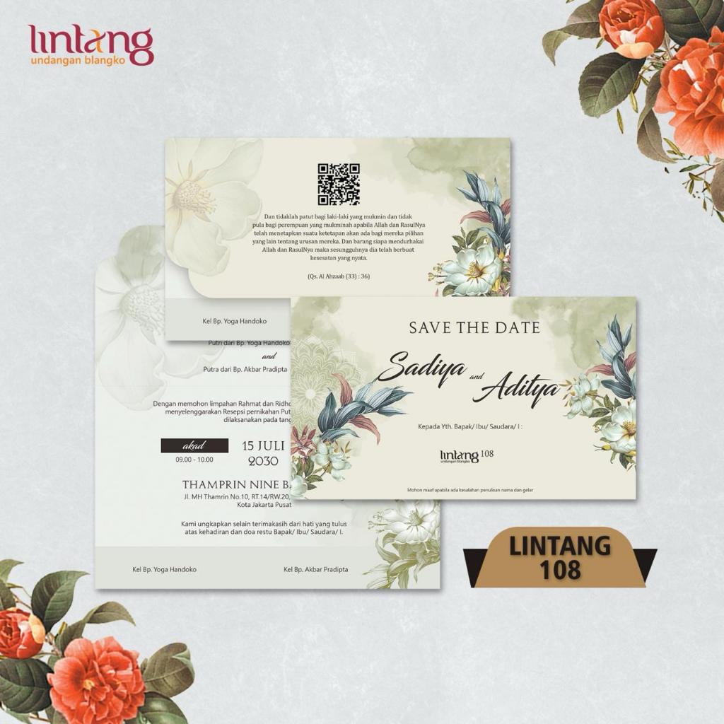 Blangko Undangan Pernikahan Lintang 103 Murah