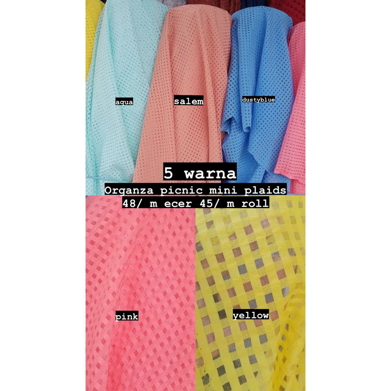 

Organza picnic mini plaid