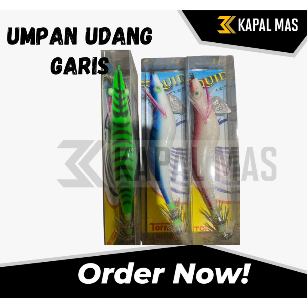 UMPAN UDANG GARIS TORNADO / UMPAN PANCING / UMPAN CUMI / NELAYAN
