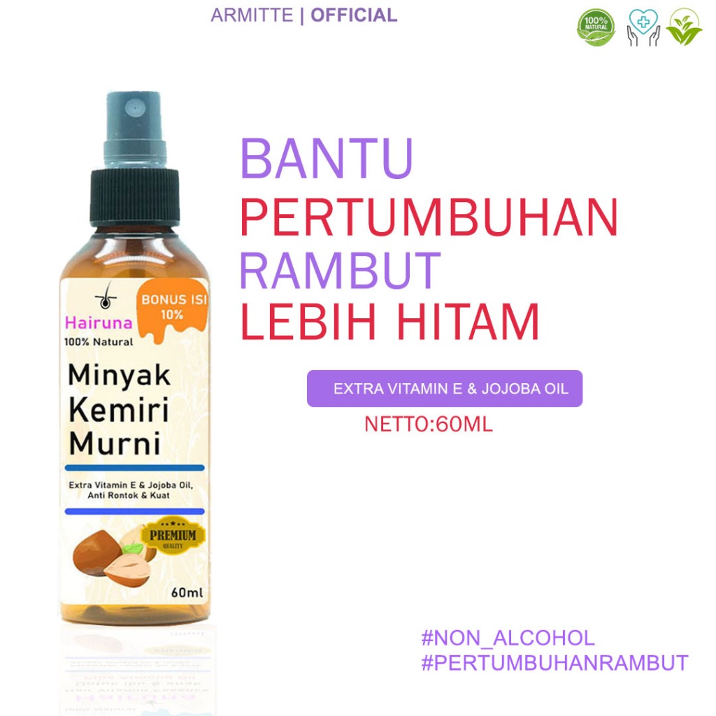 Minyak Kemiri Untuk Rambut Penumbuh Rambut Minyak Kemiri Rambut Pelebat Rambut Minyak Rambut Kemiri 