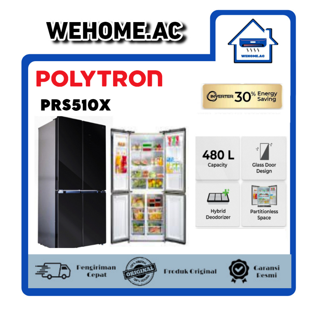 Kulkas Polytron Set By Side 4 Pintu PRS510X Kulkas 2 Pintu Polytron Kulkas Side By Side