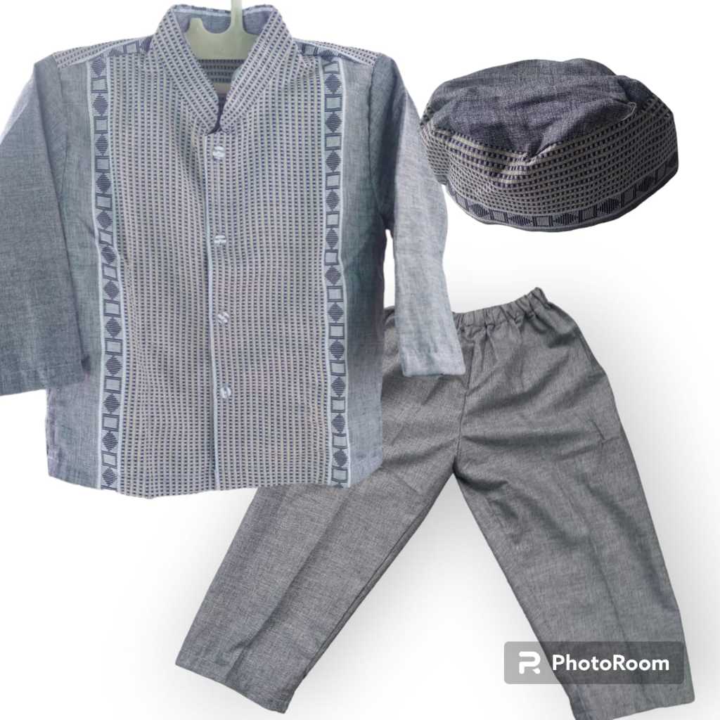 Baju Muslim | Baju Koko  Anak Laki laki  4 Tahun