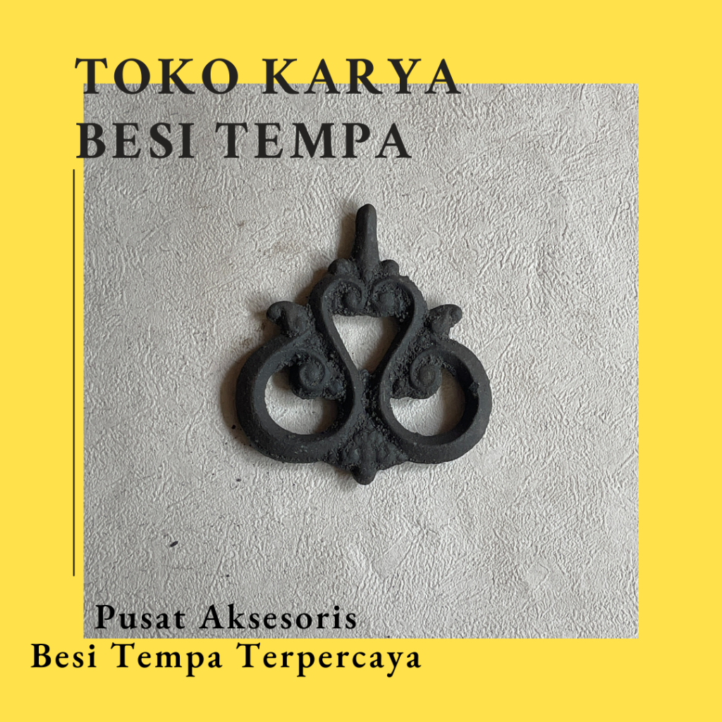 Ornamen Pagar Kembang Cor Besi 258 / Ornamen Besi Tempa / Ornamen Pagar Besi dan Tralis / Aksesoris 