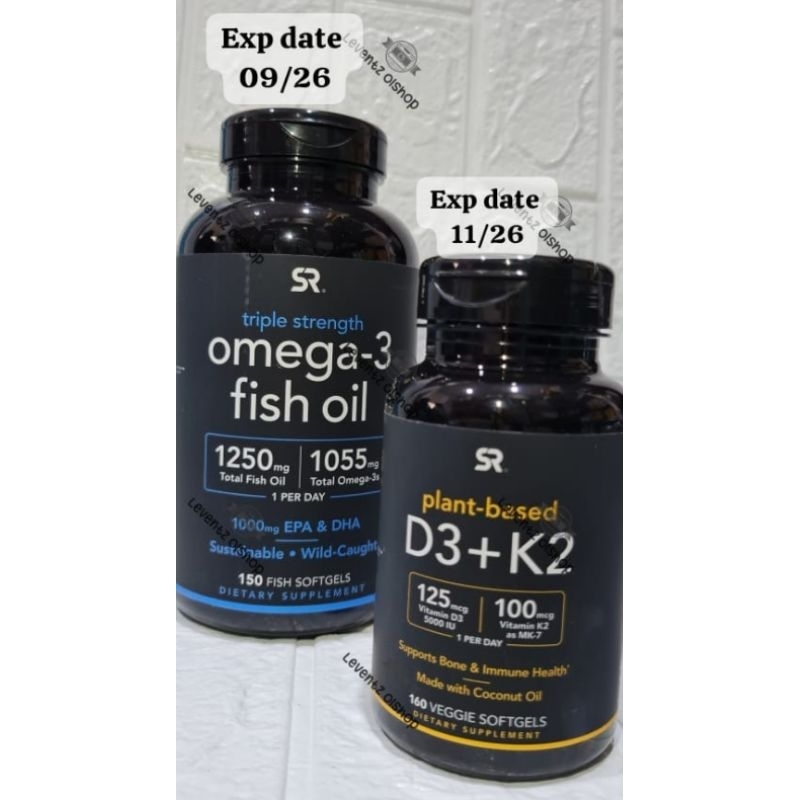 [ORI USA] Sports Research SR Omega 3 Alaskan Fish Oil - 150 Caps