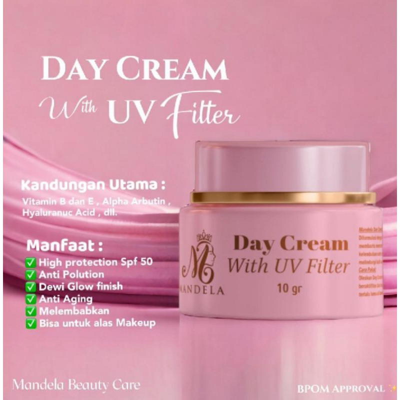 HARGA ECER MBC Skincare Day Cream Night Cream Mandela Beauty Care Cream Pemutih Wajah