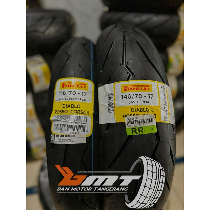 Paket Pirelli Diablo rosso Corsa II 2 uk 110/70-17 & 140/70-17 Diablo rosso sport