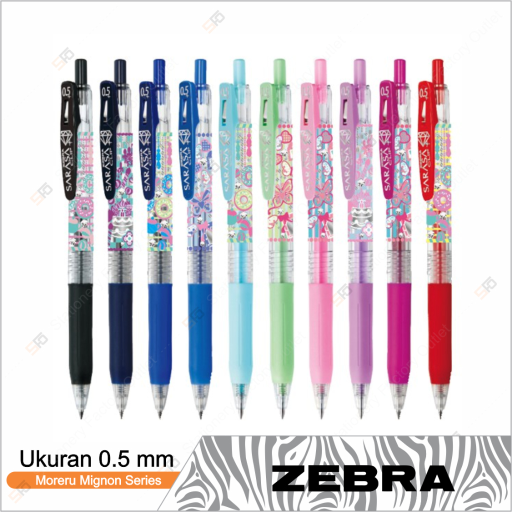 

Pen Gel Zebra Sarasa Moreru Mignon 0.5mm - SFO Semarang Official