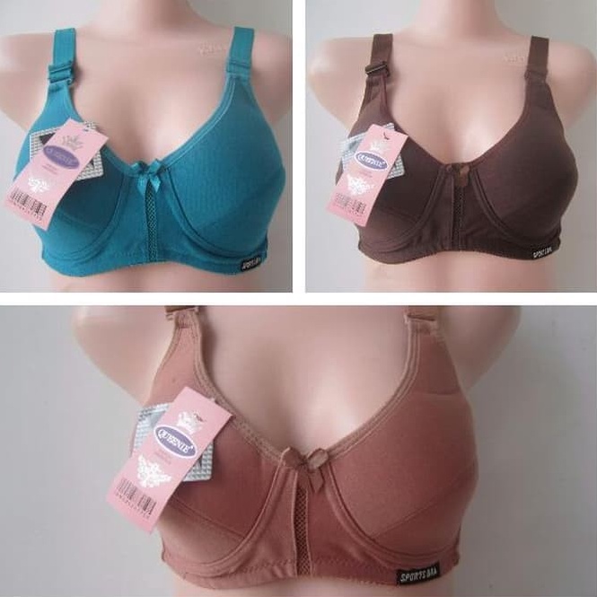 SUPER DISKON Uk 4 42 44 Bra  BH Wanita Tanpa Kawat Ukuran Besar Queenie Jumbo Big Size COD  Amarella