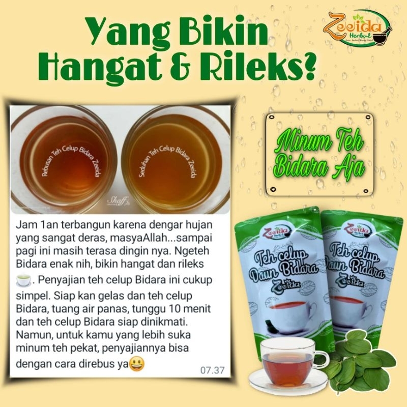 

Teh Celup Bidara (Penurun Tensi & Insomnia)