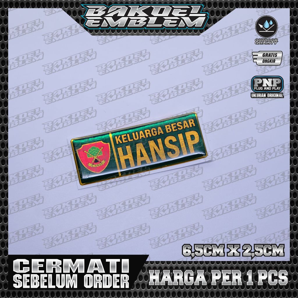 EMBLEM TIMBUL KELUARGA BESAR HANSIP/LINMAS, KELUARGA BESAR HANSIL/LINMAS