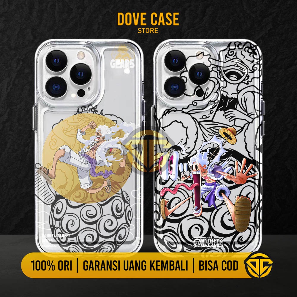 CLEAR CASE ONE PIECE REALME C21Y C33 3 5 6 7 11 PRO  C11 2020 C11 2021 C15 DOVE CUSTOME Kesing Karakter LUFFY GEAR 5 Cassing Hp Clear Case Realme Softcase Realme