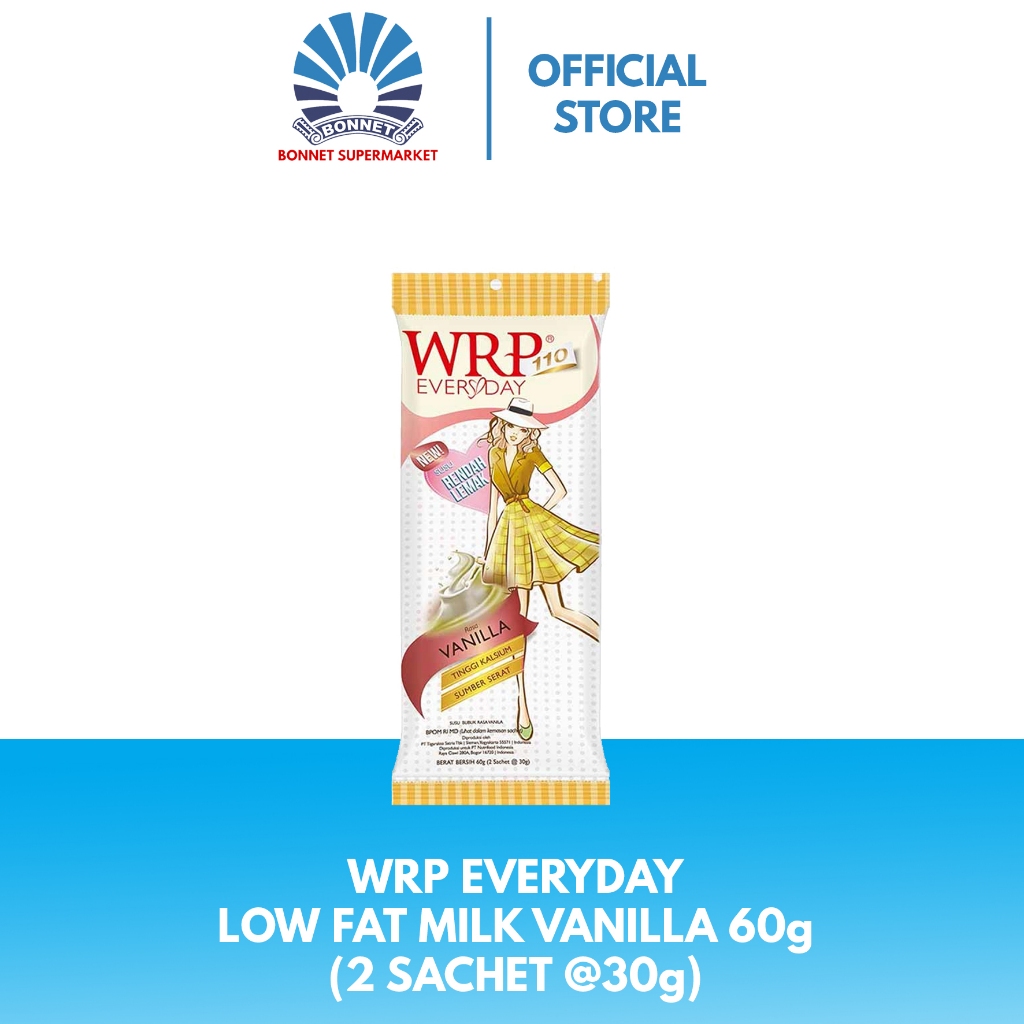 

Wrp Low Fat Milk Everyday Vanilla 60g ( 2 Sachet @30g ) 749921040374